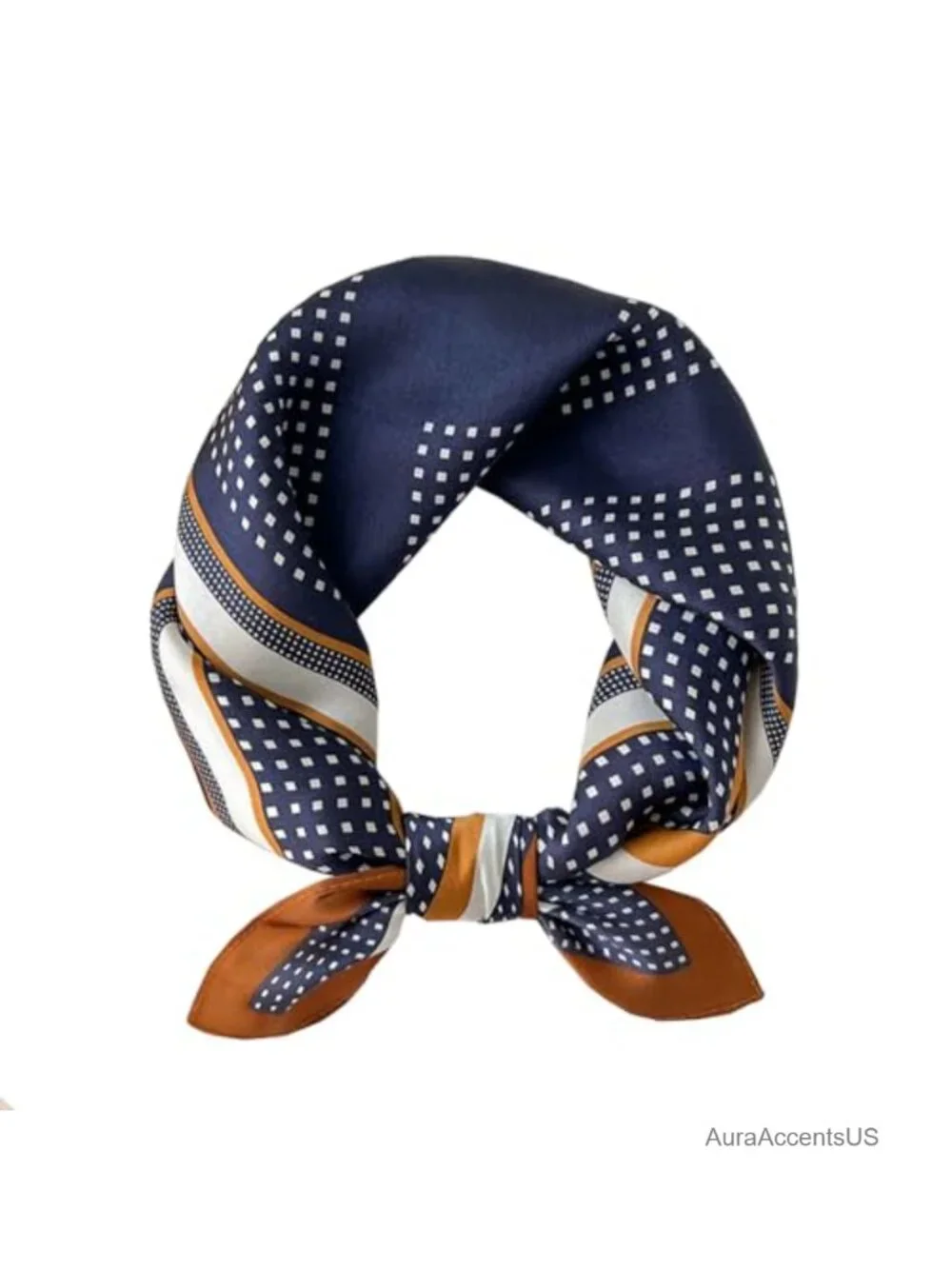 100% Mulberry Silk Square Neckerchief - 21